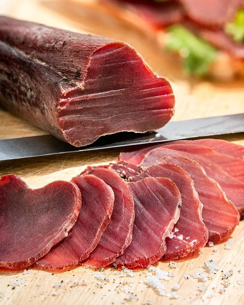 Schweinefilet - geräuchert – ansprechend in Szene gesetzt