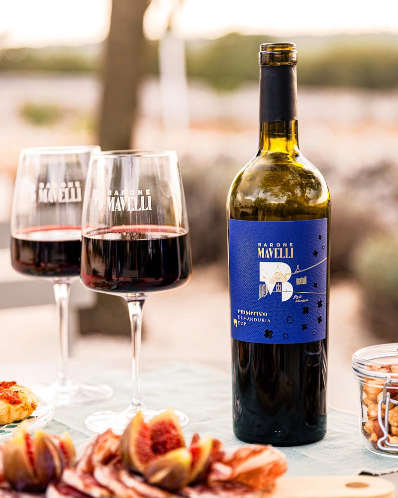 Primitivo di Manduria DOP – Testsieger Rotwein – ansprechend in Szene gesetzt