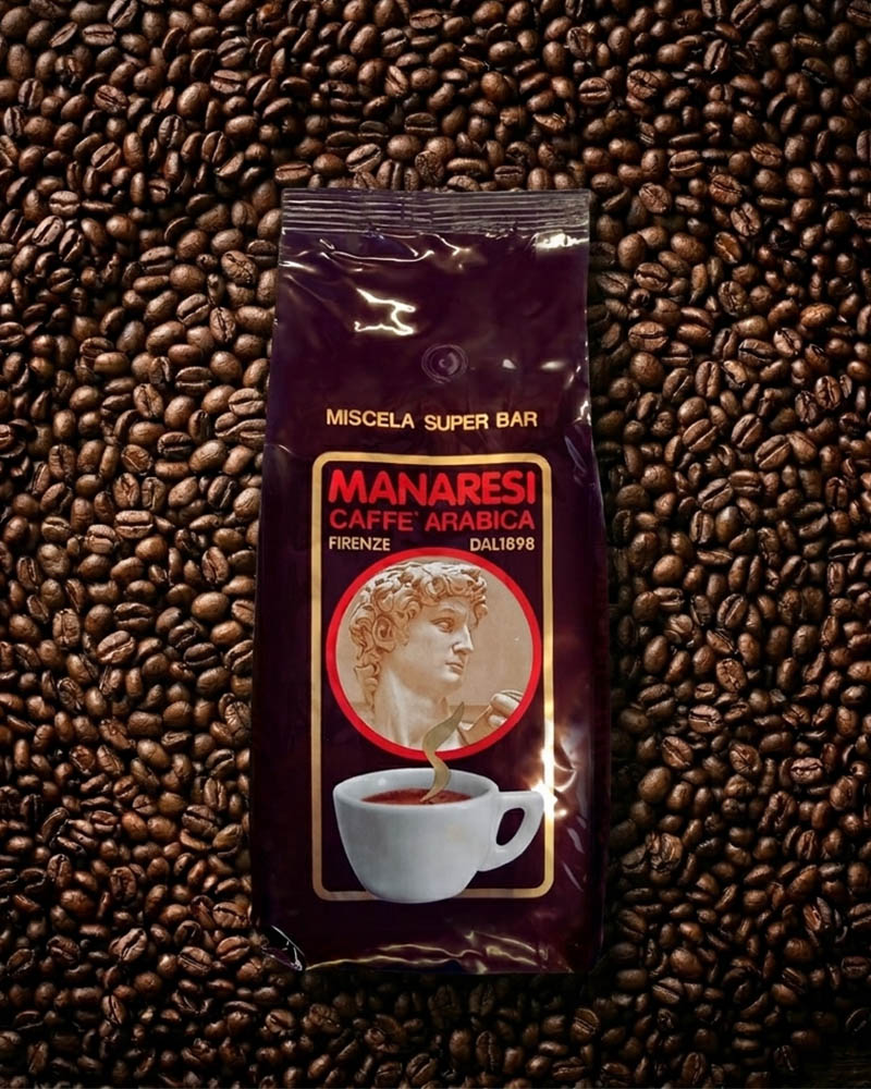 Manaresi Espresso Super Bar Brown, Bohnen