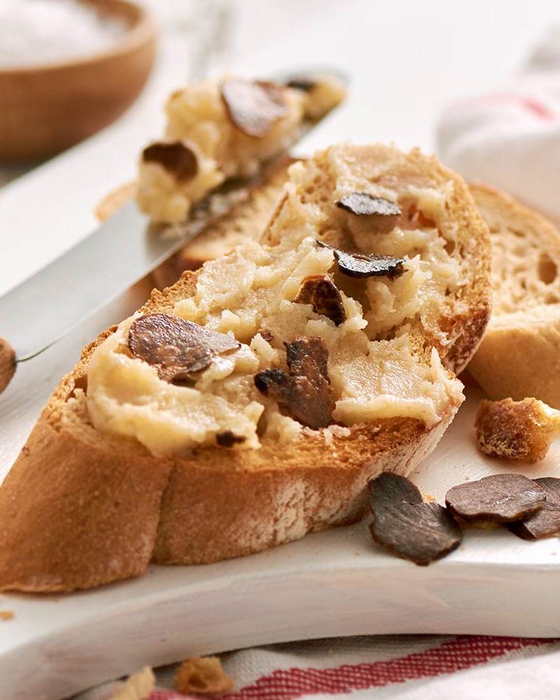 Burro con tartufo bianco