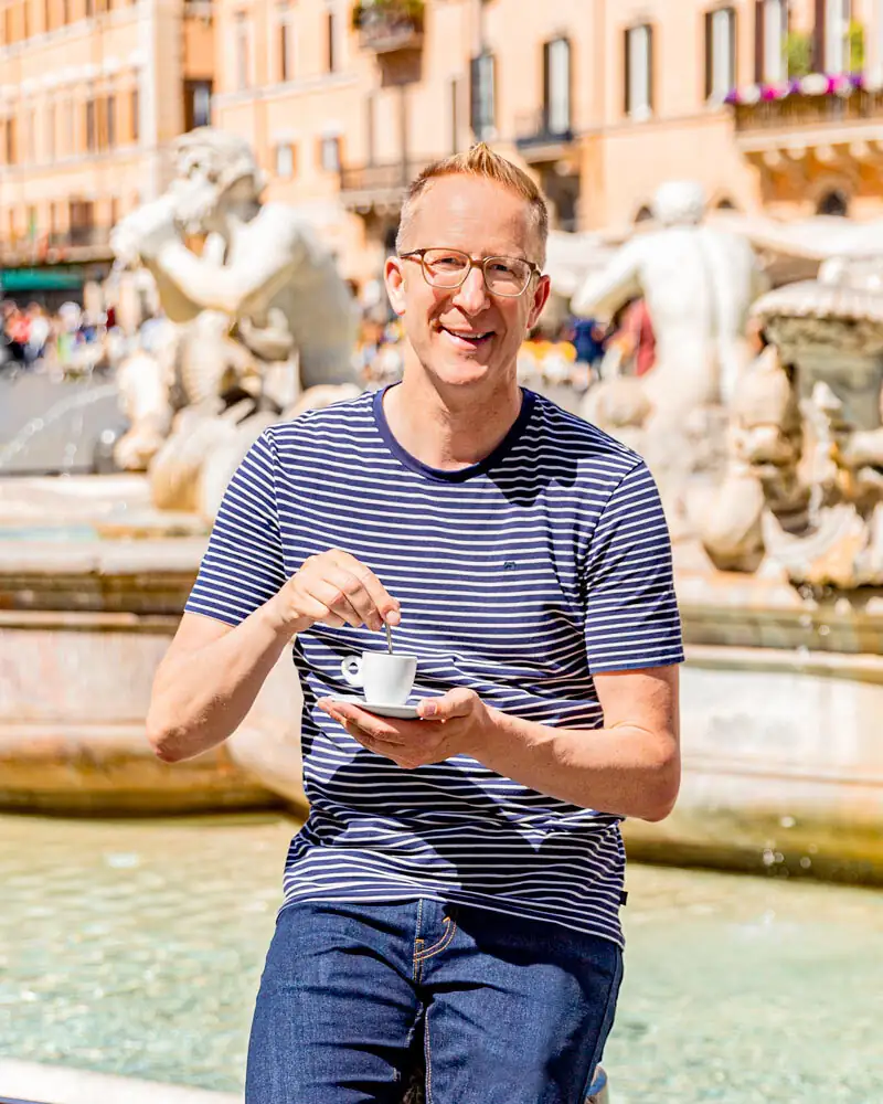Jens vorm Trevibrunnen