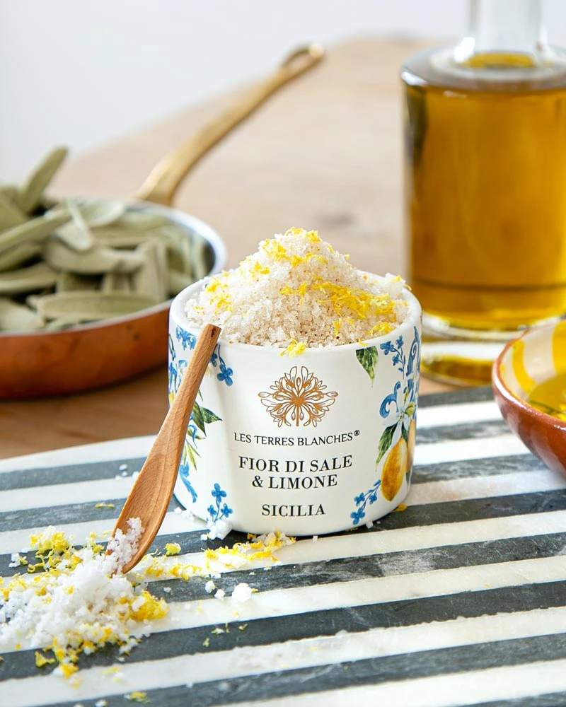 Fleur de Sel - mit Zitrone – ansprechend in Szene gesetzt