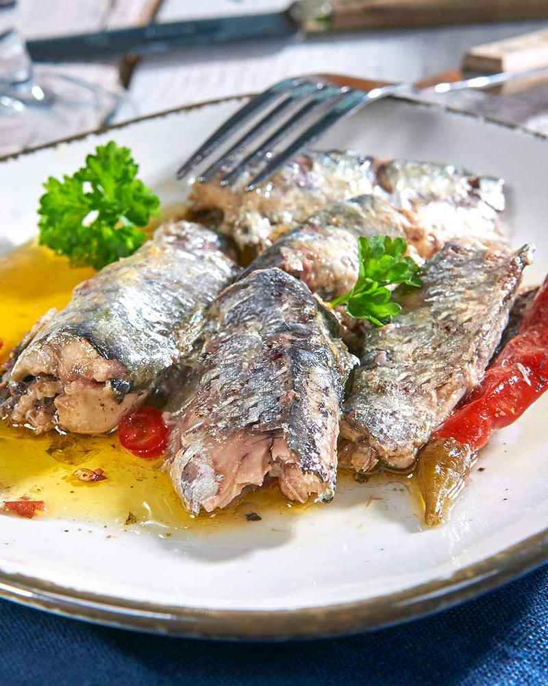 Pikante Sardinenfilets in Olivenöl
