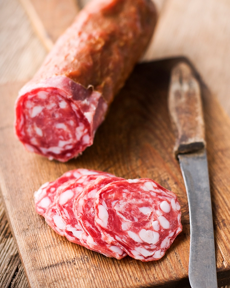 Strolghino - Salami vom Edelschinken – ansprechend in Szene gesetzt