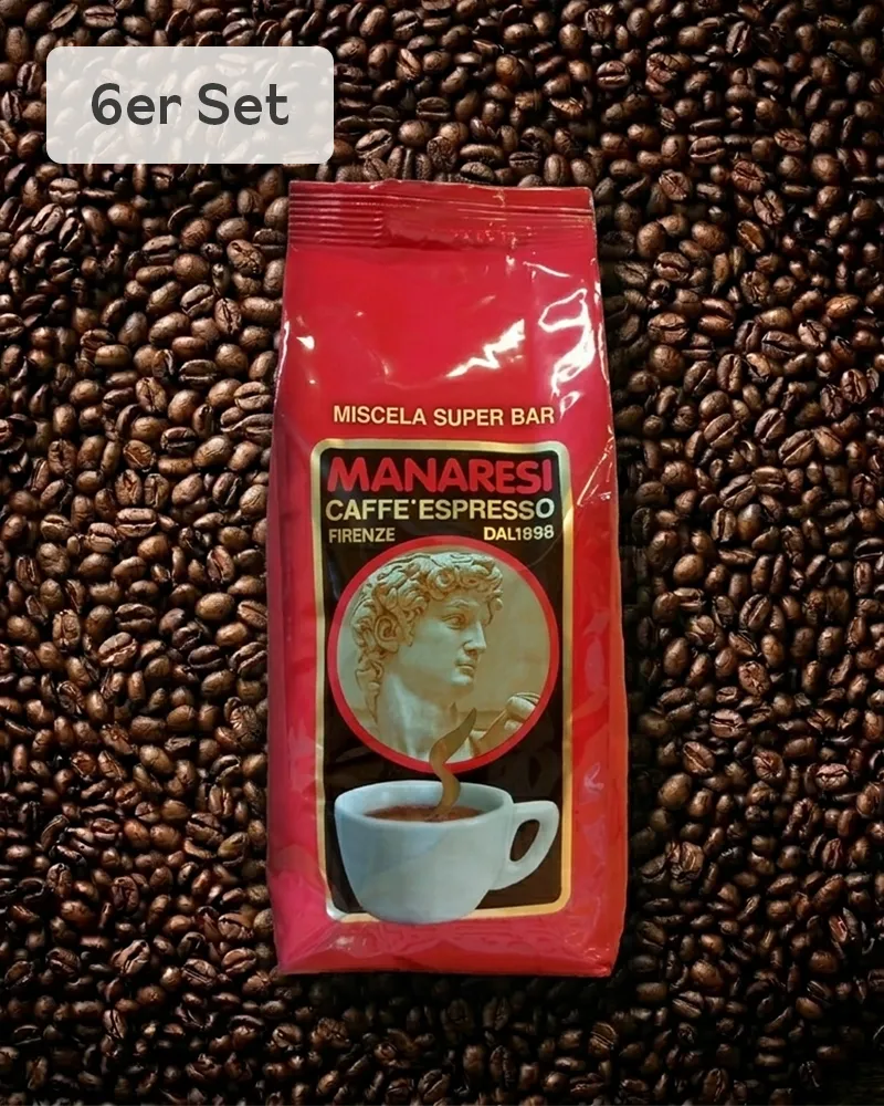 Sparset Espresso Rosso, ganze Bohnen - 6 x 1 kg