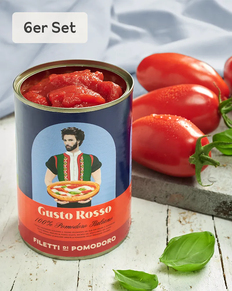 Tomatenfilets für Pizza - 6er Set