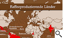 Kaffee-Anbaugebiete Kaffee-Anbaugebiete